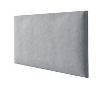 Bekledingspanelen, set van 10, kleur: grijs, hoes: velours, afmetingen: 60 x 30 cm