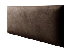 Gestoffeerde panelen, set van 10, kleur: donkerbruin, bekleding: velours, maten: 60 x 30 cm
