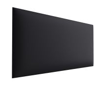 Gestoffeerde panelen, set van 10, kleur: zwart, bekleding: kunstleer, afmetingen: 70 x 30 cm