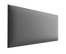 Gestoffeerde panelen, set van 10, kleur: grijs, bekleding: kunstleer, afmetingen: 70 x 30 cm