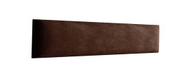 Bekledingspanelen, set van 10, kleur: donkerbruin, hoes: velours, afmetingen: 80 x 15 cm