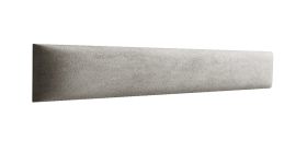 Bekledingspanelen, set van 10, kleur: grijs, hoes: velours, afmetingen: 80 x 15 cm
