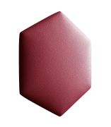 Gestoffeerde panelen, set van 10, kleur: rood, bekleding: kunstleer, afmetingen: 35 x 40,5 cm