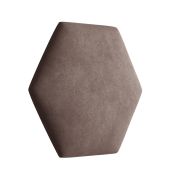 Bekledingspanelen, set van 10, kleur: bruin, hoes: velours, afmetingen: 35 x 40,5 cm