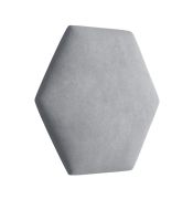 Bekledingspanelen, set van 10, kleur: grijs, hoes: velours, afmetingen: 35 x 40,5 cm