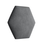 Gestoffeerde panelen, set van 10, kleur: antraciet, hoes: velours, afmetingen: 35 x 40,5 cm