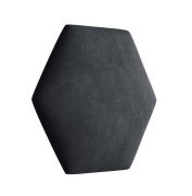 Gestoffeerde panelen, set van 10, kleur: zwart, hoes: velours, afmetingen: 35 x 40,5 cm