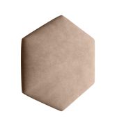 Bekledingspanelen, set van 10, kleur: bruin, hoes: velours, afmetingen: 35 x 40,5 cm