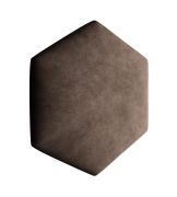 Bekledingspanelen, set van 10, kleur: donkerbruin, hoes: velours, afmetingen: 35 x 40,5 cm