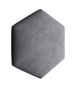 Gestoffeerde panelen, set van 10, kleur: antraciet, hoes: velours, afmetingen: 35 x 40,5 cm