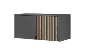 Opzet element voor kledingkast Leeds 07 & 08, kleur: grafiet - afmetingen: 50 x 105 x 51 cm (H x B x D)