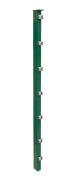 Hekwerkpaal mod. P, Uitvoering:  groen gecoat, Voor hekhoogte: 103 cm, Lengte: 108,5 cm, Bevestigingspunten: 6