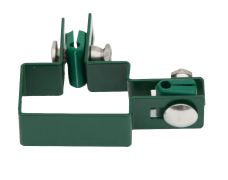 Hoek beugels voor palen model U, Kleur: groen