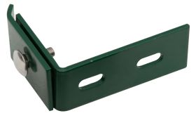 L- hoekijzer (eindstuk), Uitvoering: groen gecoat