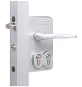 Dubbel cilinderslot RVS-mechanisme kl. zilver voor buisframepoort