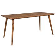 Eetkamertafel gemaakt van massief Sheesham hout, kleur: Sheesham - afmetingen: 80 x 160 cm (B x D), handgemaakt