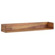 Wandplank / wandrek van massief sheeshamhout, kleur: sheesham - afmetingen: 15 x 120 x 20 cm (H x B x D)