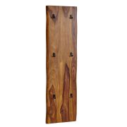 Kapstok / garderobe van massief sheeshamhout, kleur: sheesham - Afmetingen: 140 x 40 x 7 cm (H x B x D)