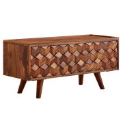 TV-meubel / lowboard, kleur: Sheesham, semi-massief - Afmetingen: 44 x 92 x 35 cm (H x B x D)
