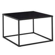 Vierkante woonkamertafel, kleur: zwart - Afmetingen: 60 x 60 x 40 cm (B x D x H)