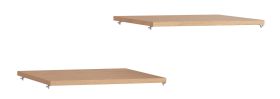 Plank voor een kledingkast met één deur | Set van 2 | Kleur: beige | Maten: 42 x 45 cm
