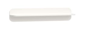 Klassieke wandplank met één plank Aenna 131, kleur: wit, afmetingen: 20 x 100 x 16,5 cm, zeer robuust en stabiel