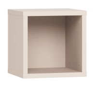Hangrek / hangplank | Kleur: beige | vierkant design | Maten: 32 x 30 x 32 cm | 1 vak | voor de woonkamer