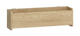 Bedrek | Kleur: eiken | Maten: 70 x 17 x 20 cm | handige opbergruimte voor kleine spullen