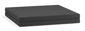 Matras | Kleur: donkergrijs | Maten: 90 x 180 cm | opvouwbaar | comfortabele vulling | vlekbestendige stof