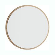 Spiegel | Rond | Kleur: eiken | 42 x 8 x 42 cm | voor bureau 20