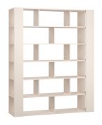 Boekenplank | kleur: beige | 15 planken | groot Open kast | creëert orde in elke kamer | afmetingen: 170 x 40 x 206 cm | voor woonkamer of kantoor