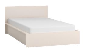 Einzelbett / Jugendbett | Farbe: Beige | mit Kopfteil | Liegefläche: 120 x 200 cm | für komfortablen Schlaf | inkl. Hublift Lattenrost | für Gästezimmer