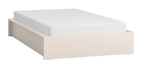 Eenpersoonsbed / jeugdbed | kleur: beige | zonder hoofdeinde | om heerlijk in te slapen | matrasbodem: 120 x 200 cm | inclusief opklapbare lattenbodem | voor logeerkamers