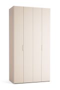 Vouwdeur / kleerkast | kleur: beige | 2 deuren | incl. LED-verlichting | 3 lades | handgrepen: roségoud | 127 x 60 x 225 cm | een kledingroede