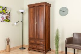 Draaideurkast / kledingkast Sentis 15, kleur: donkerbruin - 193 x 88 x 49 cm (H x B x D)
