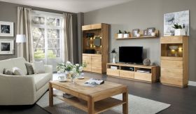 Woonkamer compleet - Set A Fazenda, 5 - delen, deels massief, Kleur: Natuur