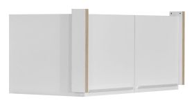 (Opzet) kast voor draaideurkast / kledingkast Cerdanyola, tweedeurs, kleur: eiken / wit - afmetingen: 45 x 100 x 56 cm (H x B x D)