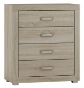 Ladekast /dressoir Lorengau 02, kleur: Sonoma eiken - afmetingen: 90 x 80 x 40 cm (H x B x D)