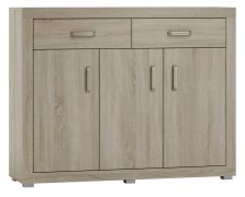 Ladekast /dressoir Lorengau 23, kleur: Sonoma eiken - afmetingen: 109 x 138 x 40 cm (H x B x D)