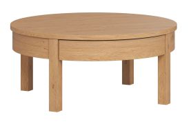 Salontafel, kleur: eiken - Afmetingen: 80 x 80 x 36 cm (B x D x H)