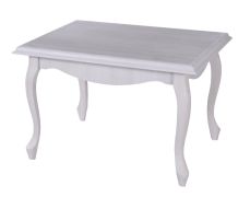 Salontafel Bignona 21, kleur: wit grenen - 76 x 76 x 55 cm (B x D x H)