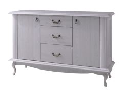Dressoir / sideboard kast Bignona 08, kleur: wit grenen - 89 x 140 x 47 cm (H x B x D)