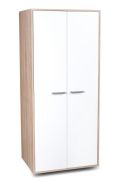 Draaideurkast / kledingkast Palpala 06, kleur: Sonoma eiken / wit - 180 x 78 x 60 cm (h x b x d)