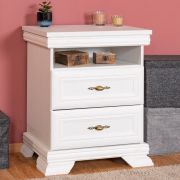 Nachtkastje Sentis 28, kleur: wit grenen - 68 x 58 x 40 cm (H x B x D)