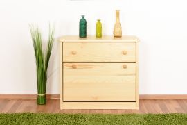 Schoenenkast massief grenenhout natuur Junco 218 - Afmetingen: 62 x 72 x 30 cm (h x b x d)