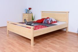 Tweepersoonsbed / logeerbed massief grenenhout, naturel 69, incl. lattenbodem - 160 x 200 cm (B x L)