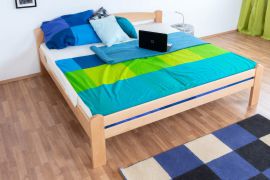 Jeugdbed "Easy Premium Line" K4, 200 x 200 cm massief beukenhout natuur, inclusief lattenbodem