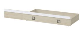 Lade voor bed Benjamin, kleur: Essen / wit - afmetingen: 27 x 74 x 138 cm (H x B x L)