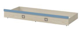 onderschuifbed (lade) voor bed Benjamin, kleur: essen / blauw - ligvlak: 80 x 190 cm (b x l)