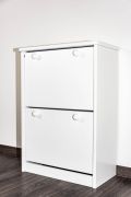 Schoenenkast massief grenenhout wit Junco 215 - Afmetingen: 80 x 58 x 30 cm (H x B x D)